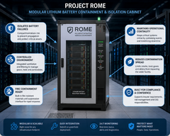 ROME Project - BESS - Advanced redundant replaceable battery cabinet