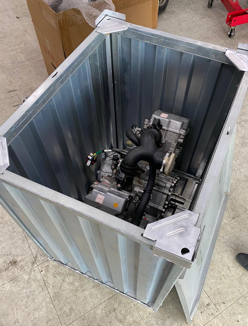 Portable diesel fire pump with accessories