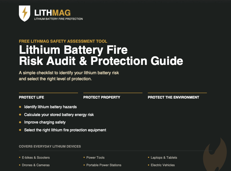 Lithmag lithium battery risk audit guide · PDF